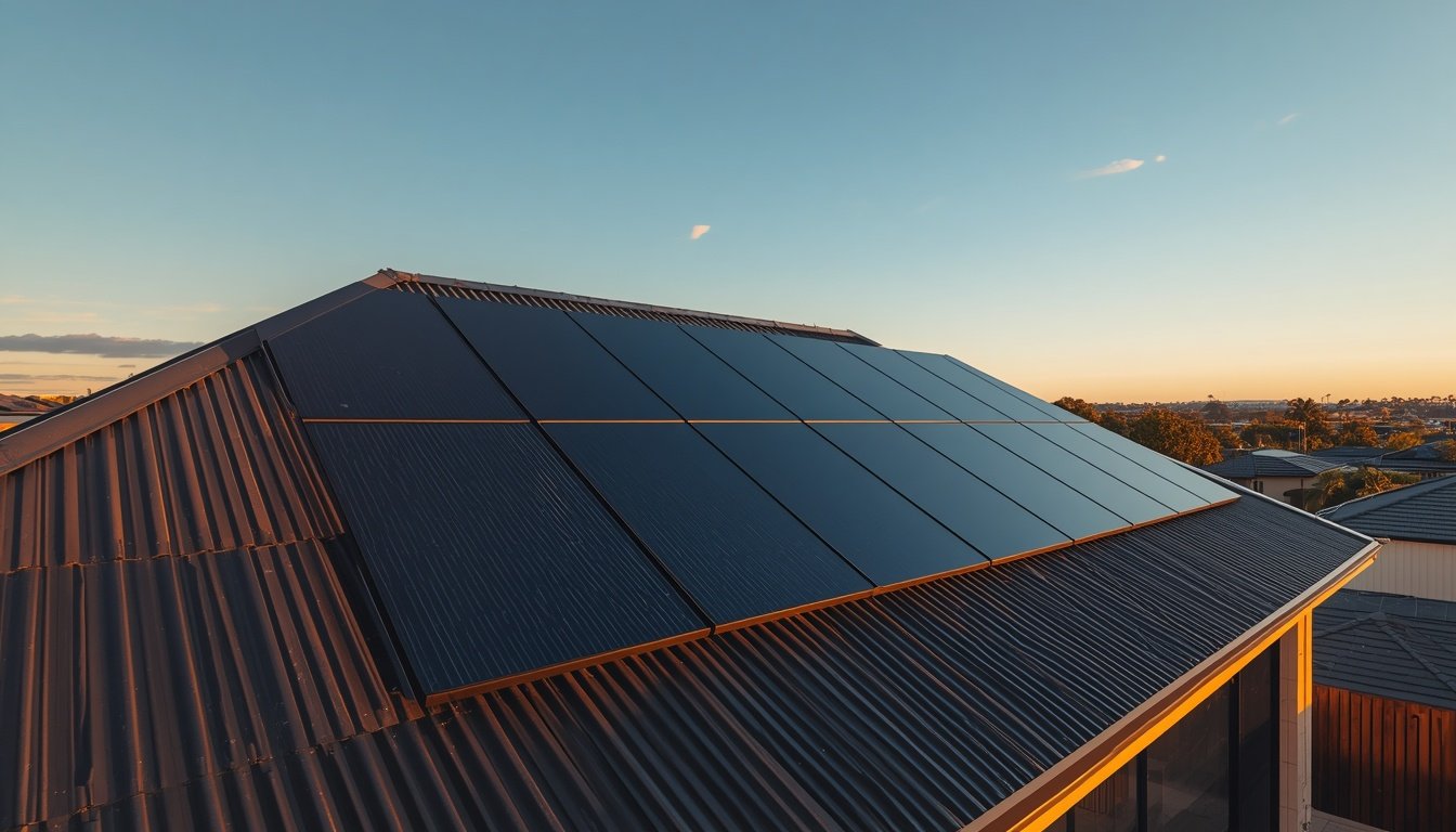 Tier-1 solar panels installed on modern residential roof in Western Australia